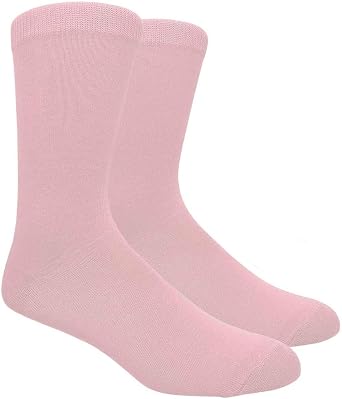 BUYYOURTIES SOCK-101-24 - Pink Designer Solid Mens Sock