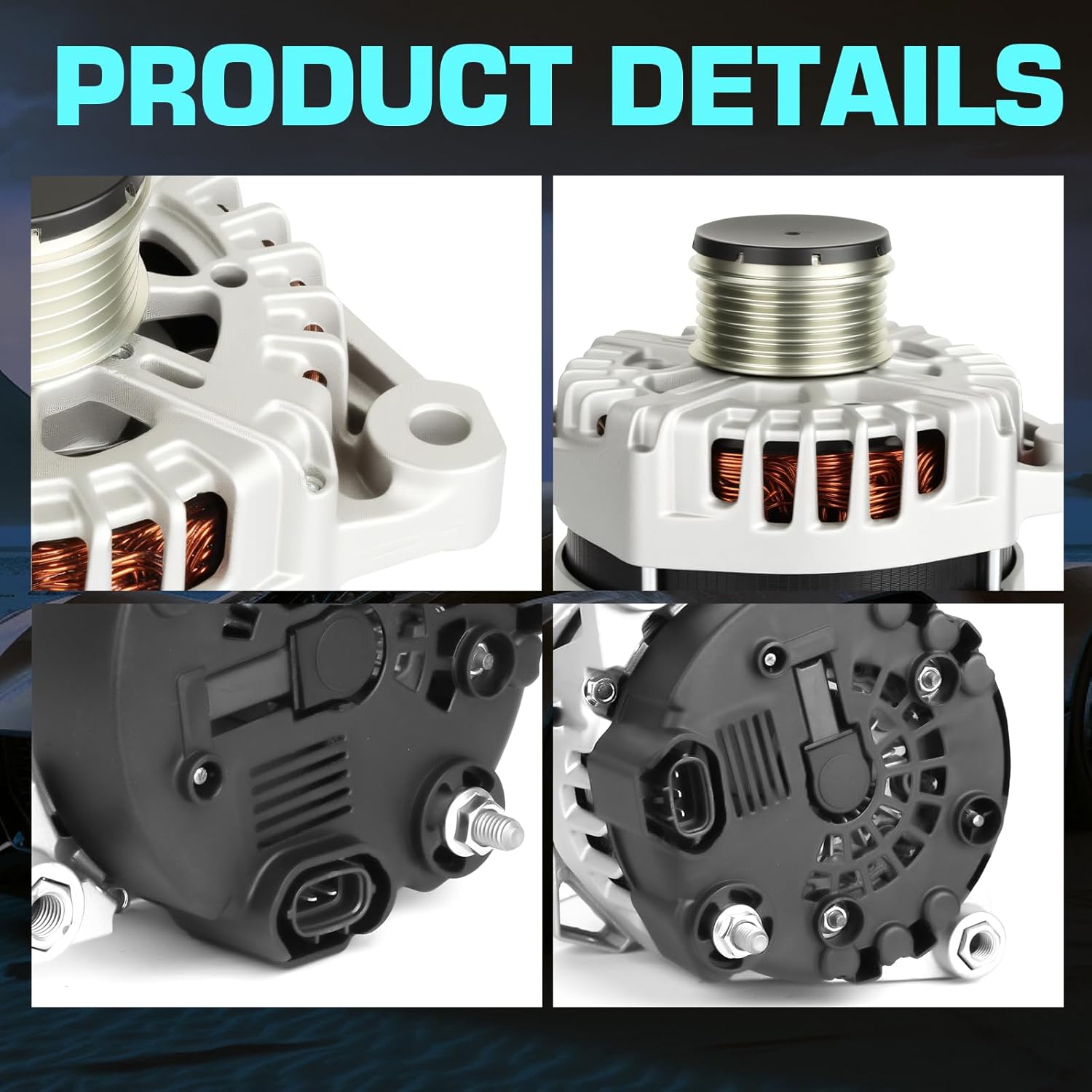 New Alternator for Hyundai Santa Fe 2013-2016,for Kia Optima 2014-2015,for Kia Optima 2014-2015,for Kia Sorento 2012-2014 Car Alternator Replace 11710N,373002G800, 37300-2G800, 373002G850, 37300-2G850