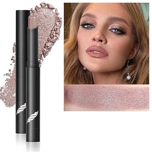 Miniatura 2 de Sombra de ojos en barra neutra de 6 colores, metálico y mate, lápiz de sombra de ojos en crema brillante, multidimensional, aspecto de ojos