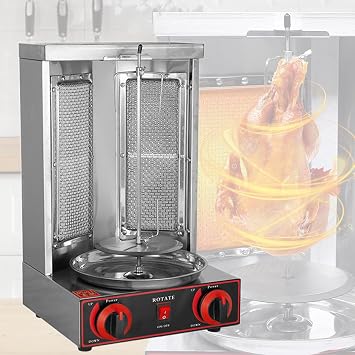 Spinning Doner Kebab Grill Machine Gas Vertical Broiler Shawarma Machine Spinning Doner Kebab Gyro Grill Machine,Electric