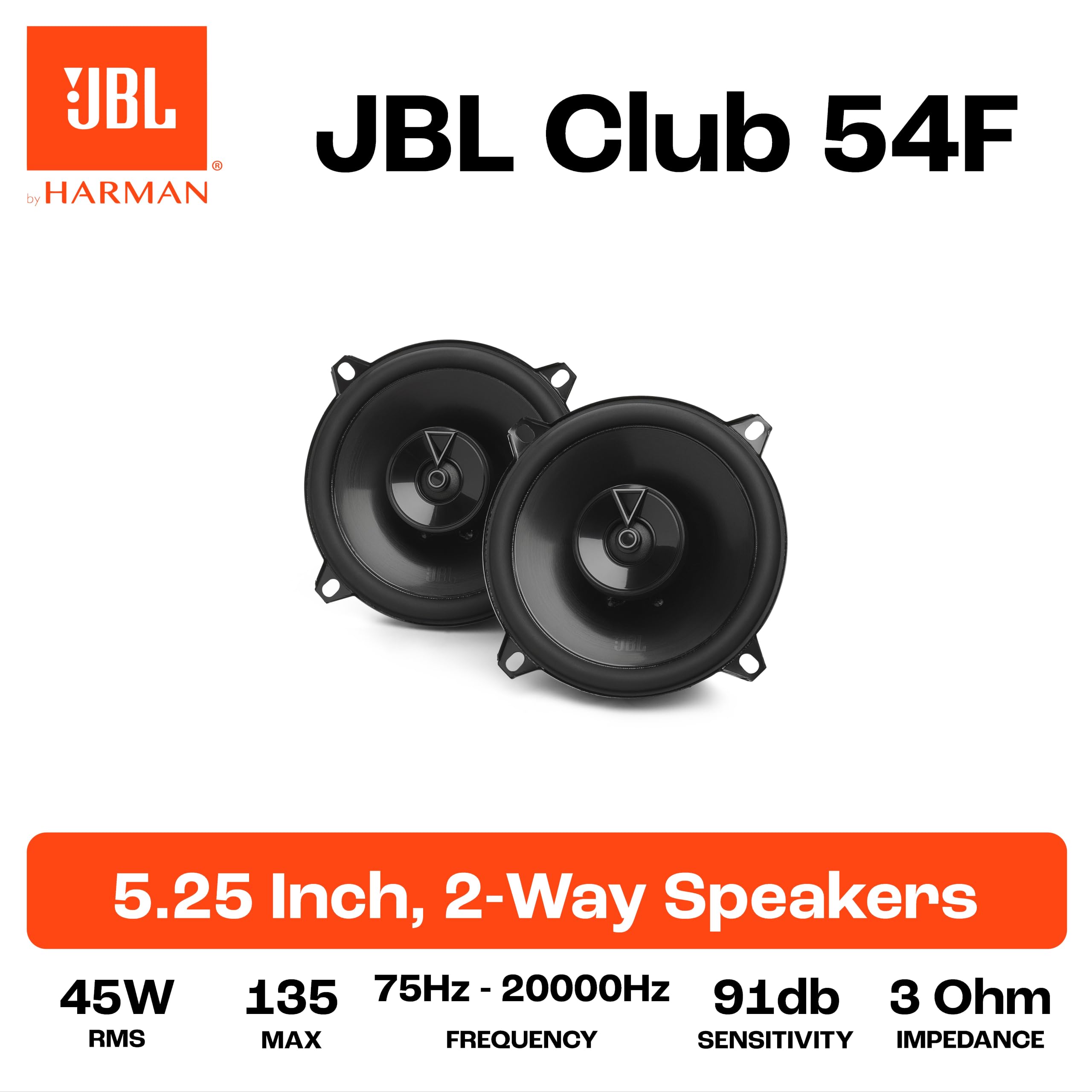 Amazon.com: JBL Club Gen3 54F 5.25'' (13cm) Speaker Set Coaxial