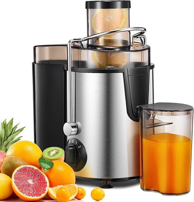 Centrifuga Frutta E Verdura FOHERE 400W - Estrattore A Freddo Con Bocca 65mm | 3 Velocità | Senza BPA - Foto 4