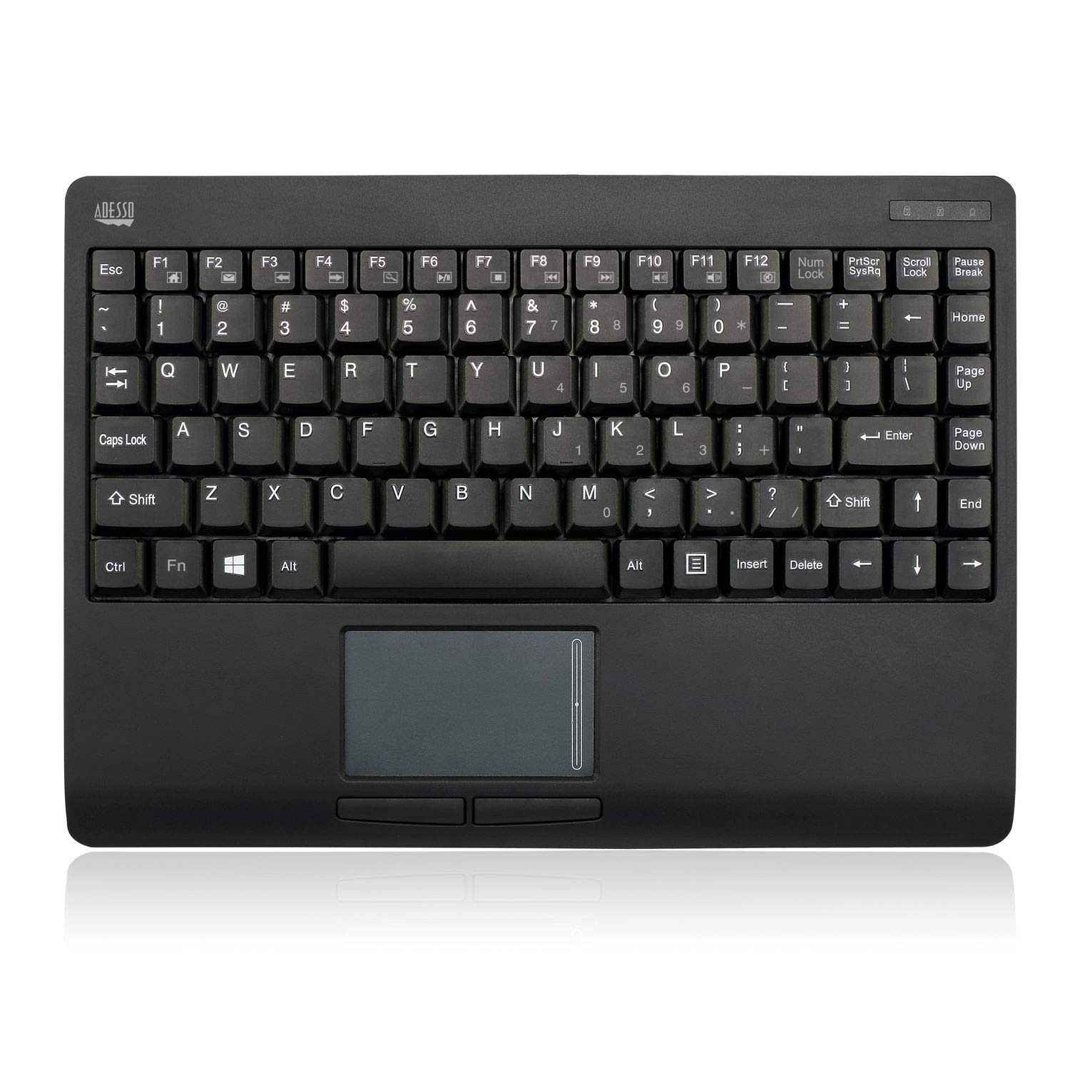 Adesso WKB-4110UB Slimtouch 4110 Wireless Mini Touchpad Keyboard