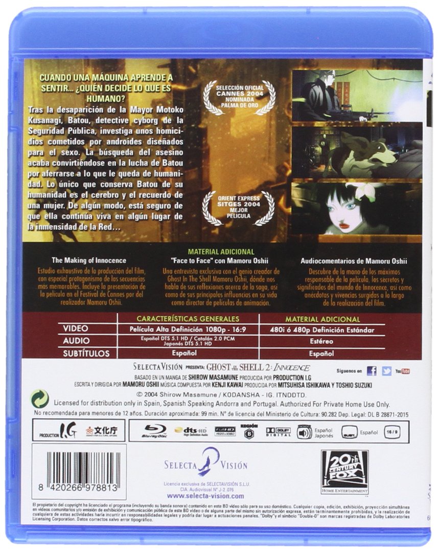 Innocence: Ghost in The Shell (Innocence, Spain Import, See Details for Languages)