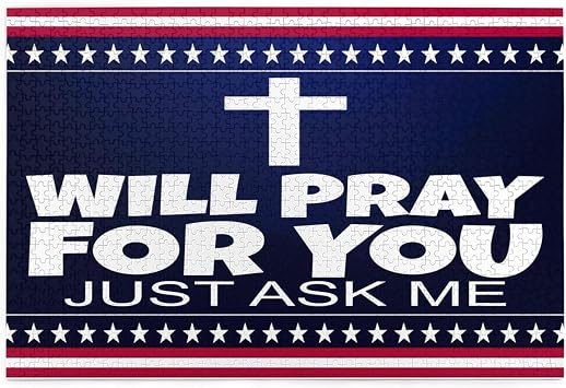 Will-Pray-for You Just Ask-Me Christian Gifts Jigsaw Puzzles for Adults 1000 Piece Puzzle Art Jigsaw Puzzles 1000 Pieces for Adults