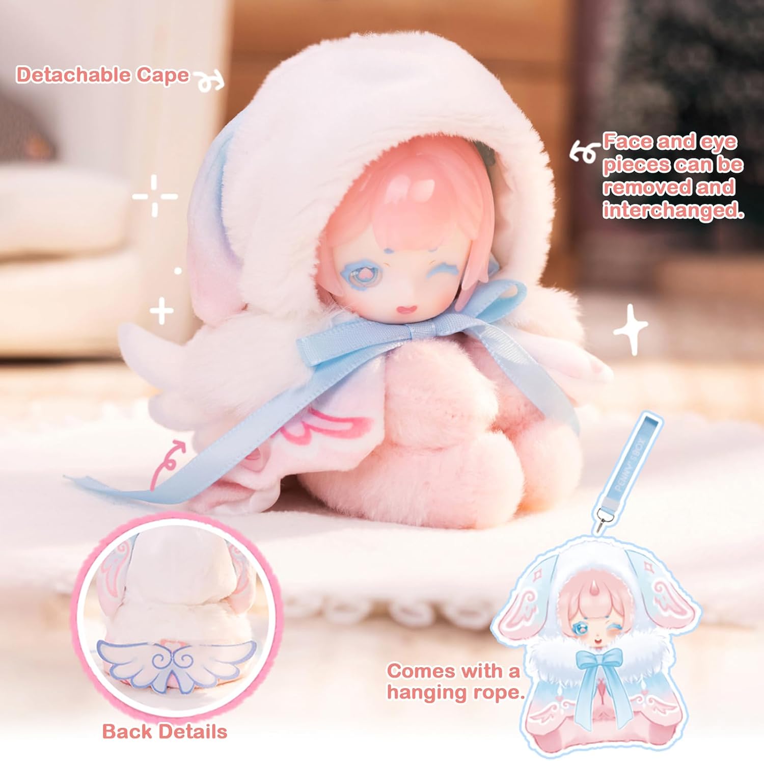 BEEMAI Antu Cute Petite Series Plush Blind Box 1PC (1 of 7 Possible Styles) Cute Figures Collectible Toys Birthday Gifts