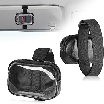 Garage Door Opener Holder for Visor, Mini Universal Bag for Garage Key Fob