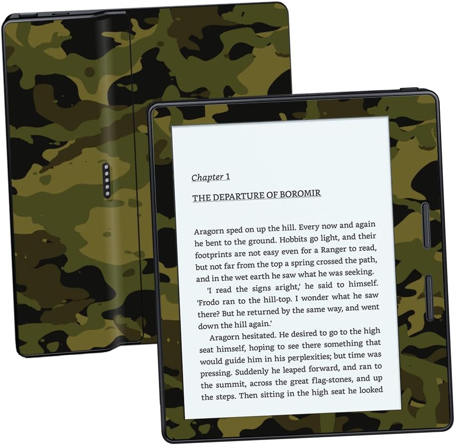MightySkins Skin Compatible with Amazon Kindle Oasis 6" (8th Gen) - Green Camouflage | Protective, Durable, and Unique Vinyl Decal wrap Cover | Easy to Apply, Remove | Made in The USA
