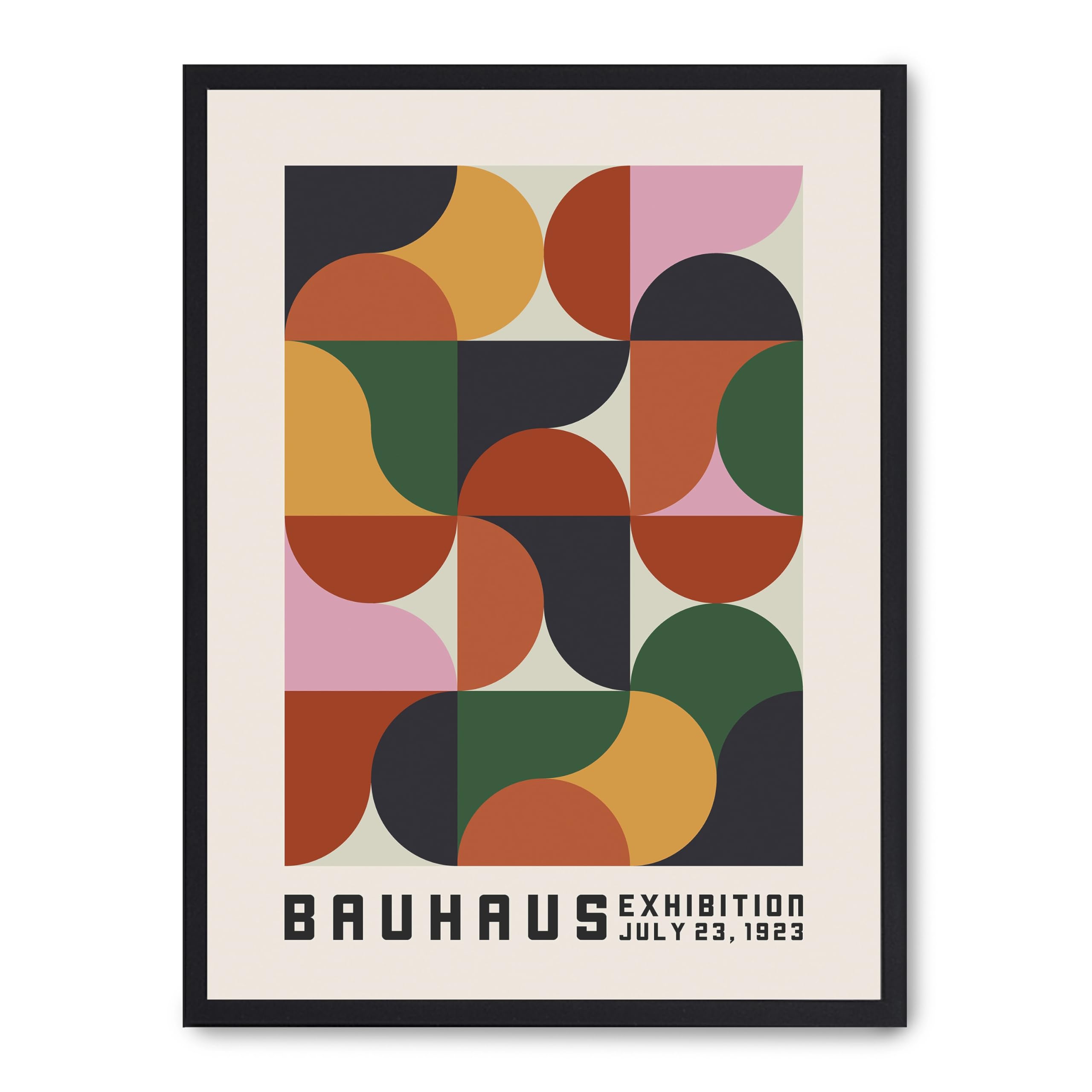 Cuadro Bauhaus in colors : poster mural design abstrait et coloré