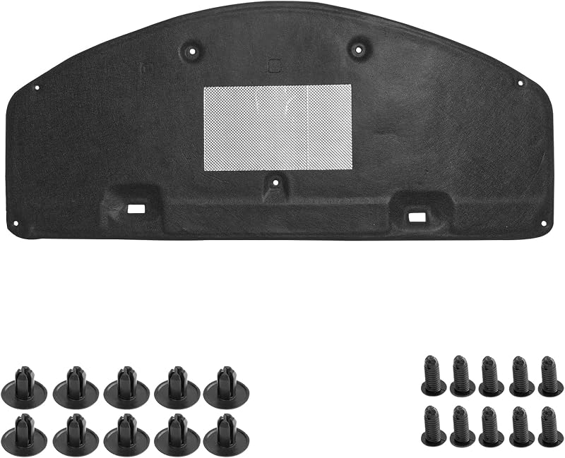 Almohadilla de aislamiento acústico para Toyota Camry 2012 2013 2014 | Almohadilla de aislamiento del motor del capó delantero, cubierta insonorizada negra, estera de protección térmica
