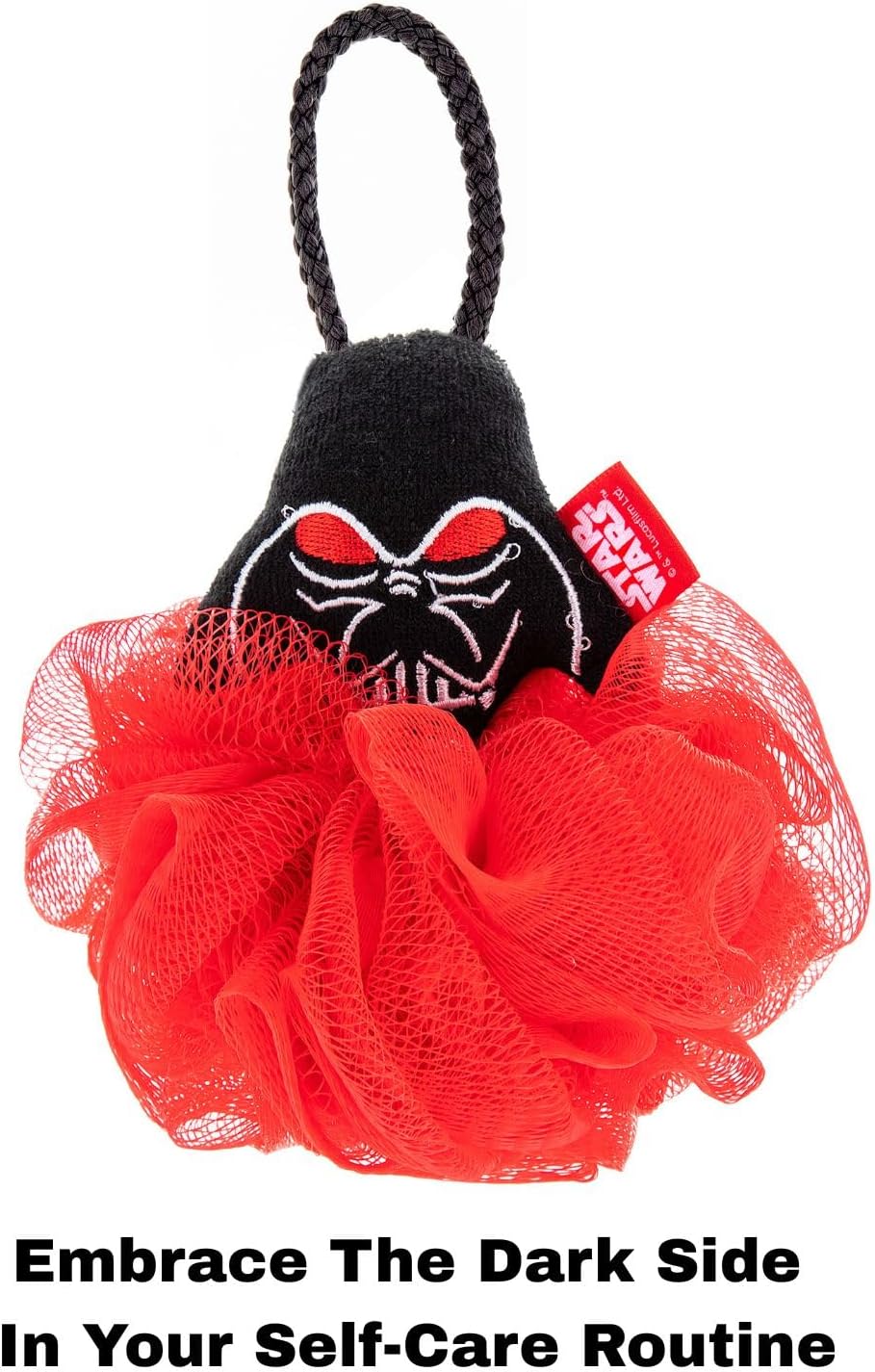 Star Wars Dark Side Body Puff Darth Vader, Soft Lathering for Shower & Bath, Relax & Unwind, Self-Care Nighttime Routine, Great Gift for Star Wars Fans