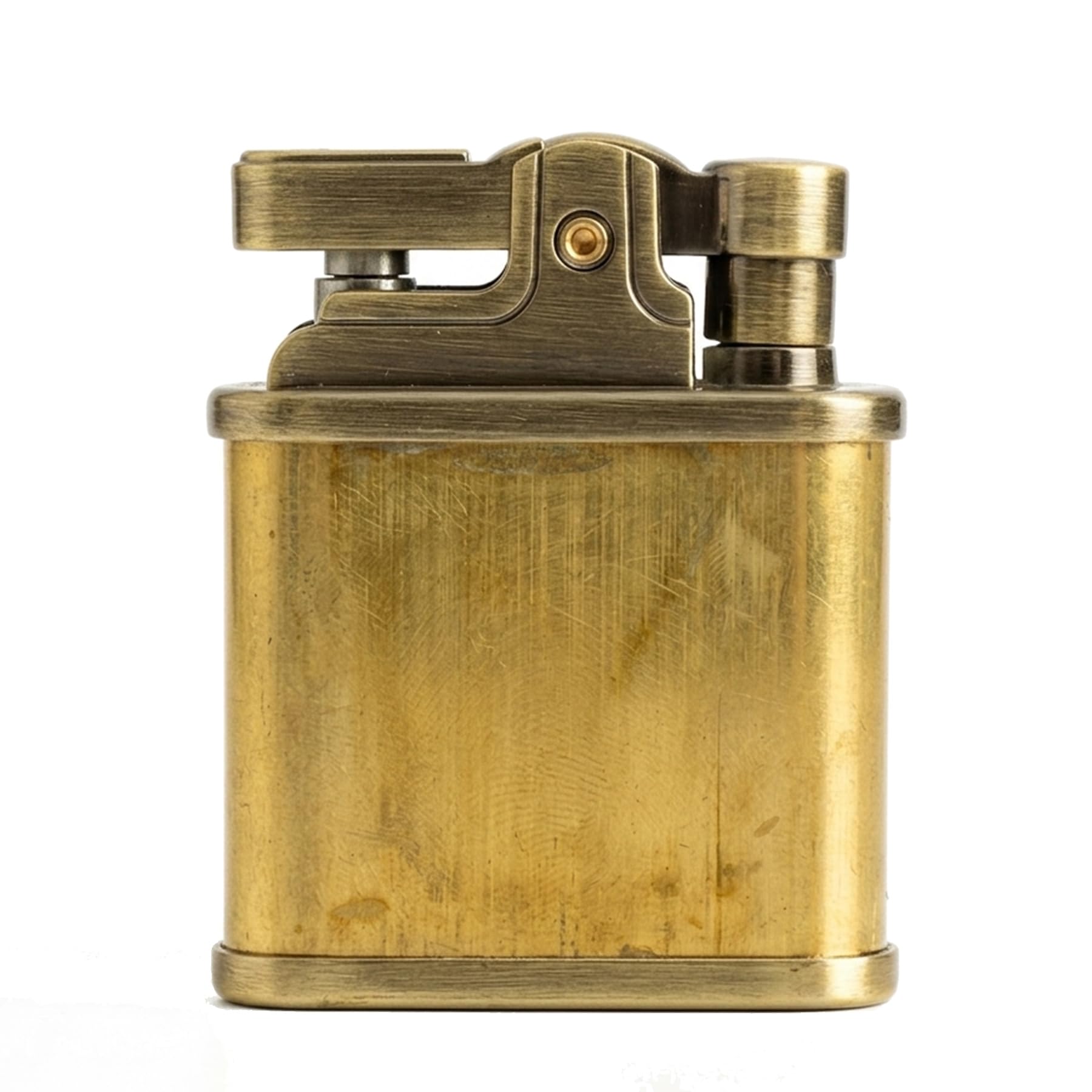 Vintage Trench Lighter Cool Waterproof Kerosene Fluid Refillable Lighter for Men Dad Husband Fuel Not Included (Bronze)