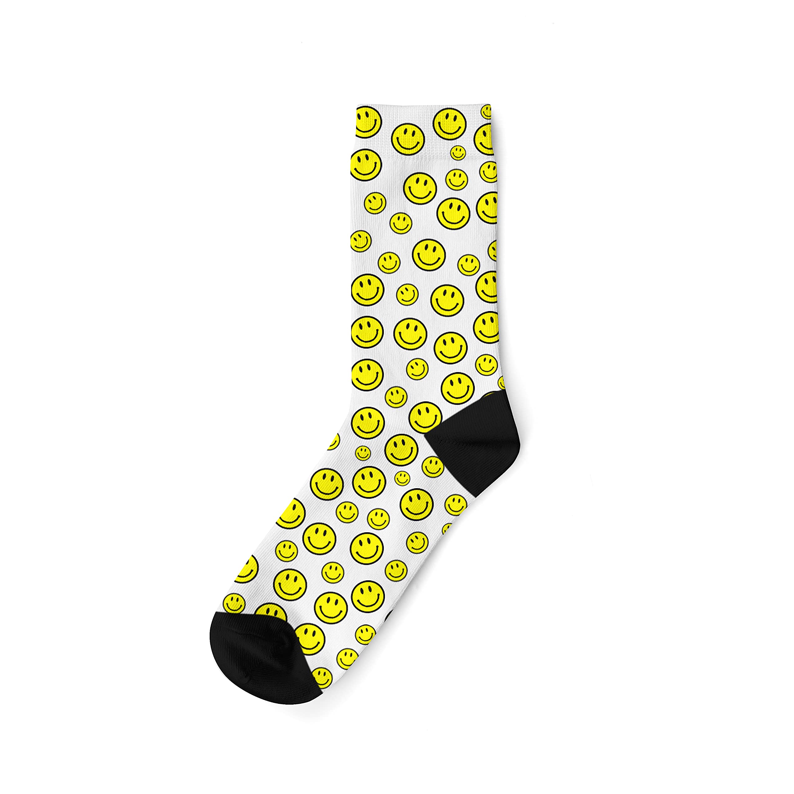 Banter Cards Unisex White Smiley Face Socks - Funny Socks - Socks - Socks - Funny Gifts - Rude Gifts