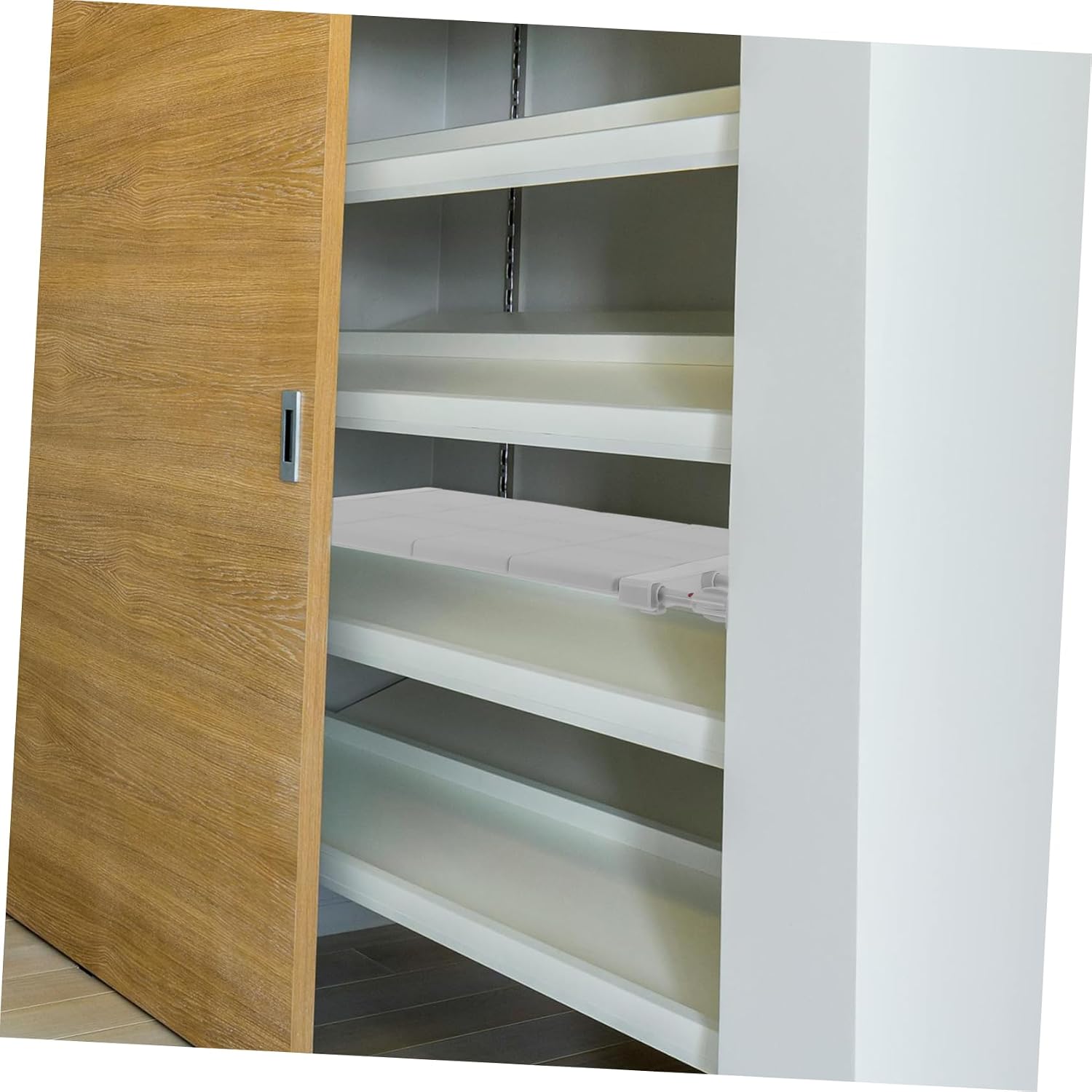 PRETYZOOM Expandable Closet Rack Tension Shelf Organizer for Neat Storage Home for Cabinets and Lockers Stylish Multilayer Design for Efficient Organization