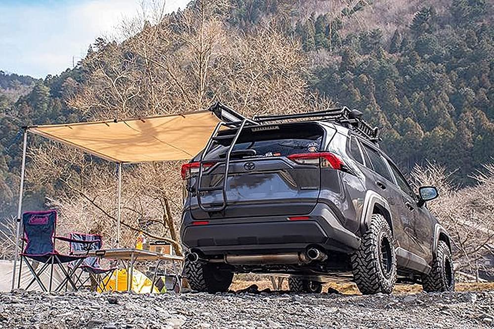 Amazon.co.jp: D&R 4WD【車用サイドオーニング】 防風 防雨 1~5人用