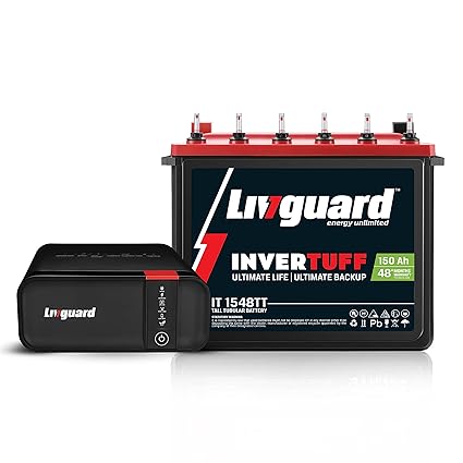Livguard | 800VA/12V Pure Sine Wave Inverter | 150Ah Tall Tubular Battery | Inverter & Battery Combo for Home, Small Shops & Offices | Best in Class Warranty & Free Installation
