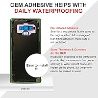 Vista 3 de Compatible con Samsung Galaxy Note 9 - Cubierta de vidrio trasera de repuesto de 6.4 pulgadas SM-N960 para todos los operadores con manual