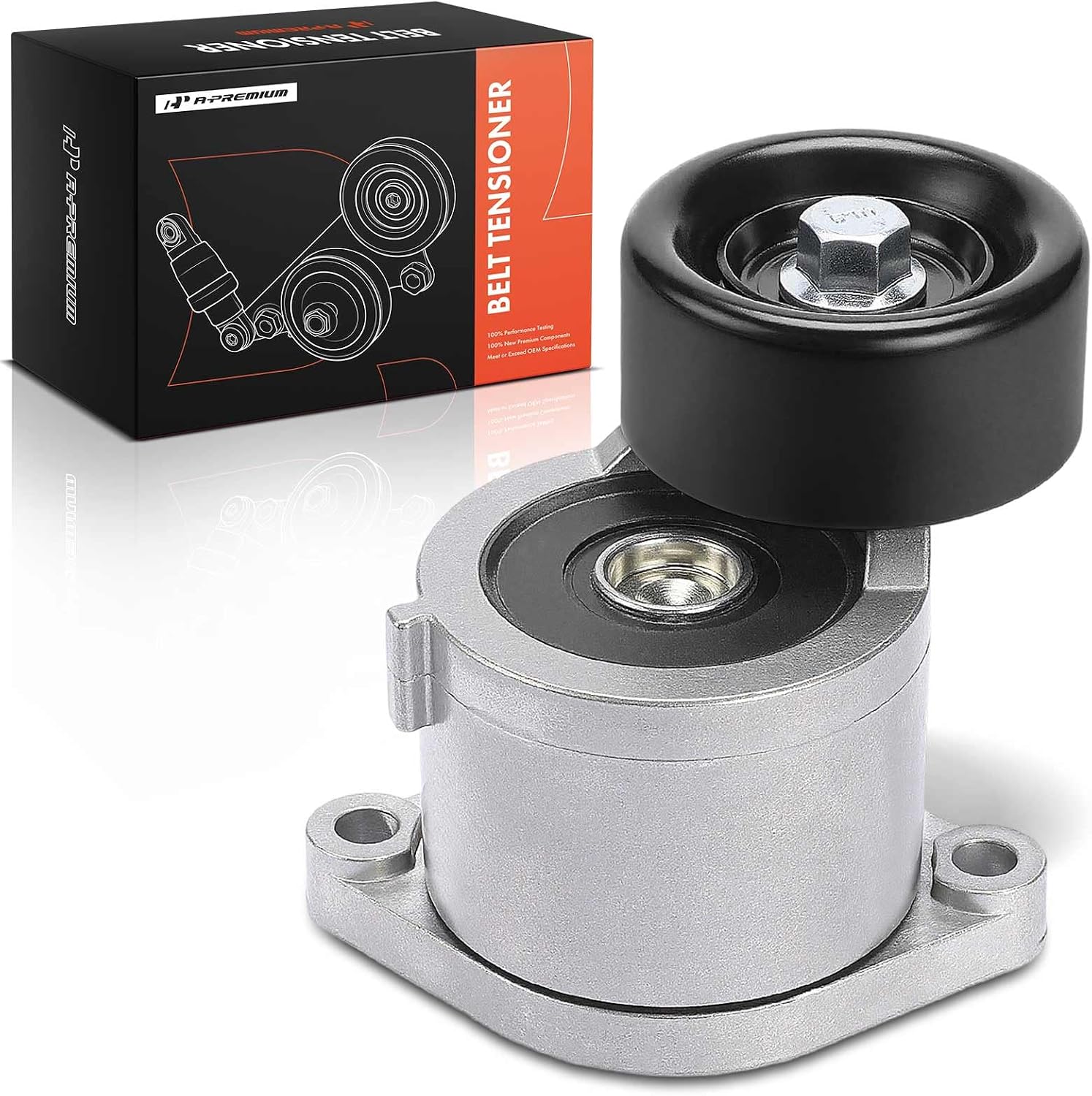 A-Premium Belt Tensioner Assembly with Pulley Compatible with Hyundai Sonata 2015-2019, Santa Fe 2019-2020, Santa Fe Sport 2016-2018, Tucson 2018-2019 2021 & Kia Optima 2016-2020, Sorento, Sportage