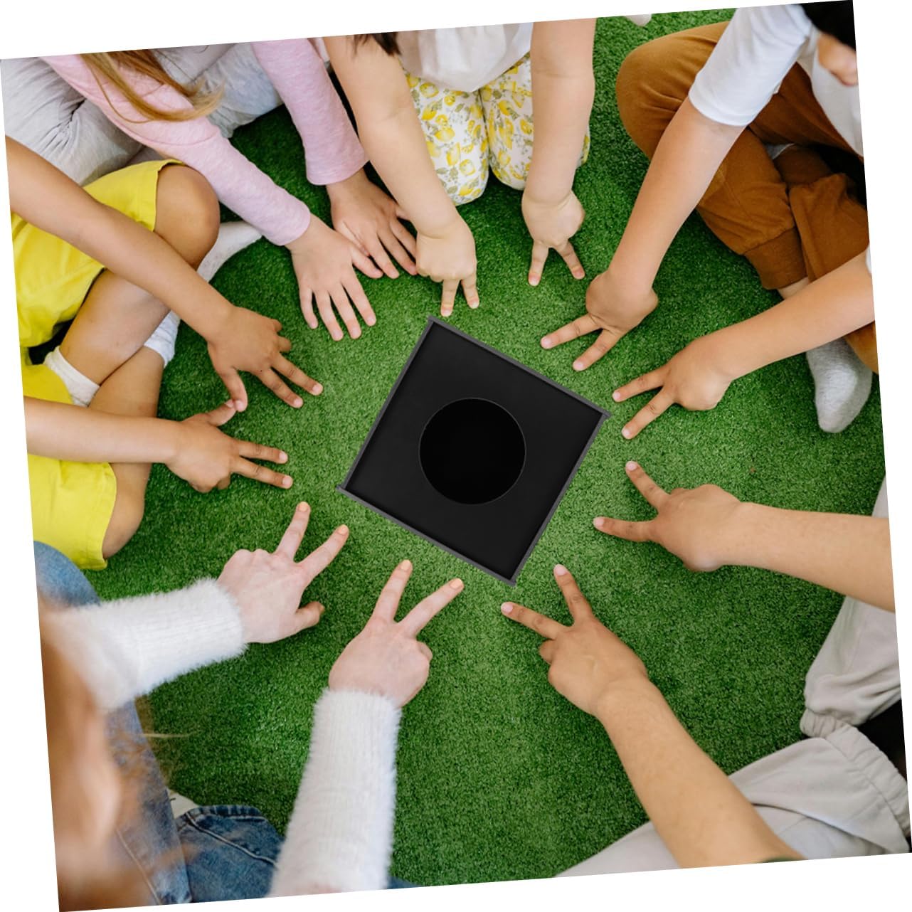 Zerodeko Cubic Raffle Ticket Box with Slot Cardboard Donation Box for Fundraising for Parties and Events Raffle Ticket Holder for Voting and Contests