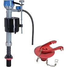 Fluidmaster K-400H-039 High Performance Toilet Fill Valve with 2-Inch Adjustable Toilet Flapper Kit Pack of 4