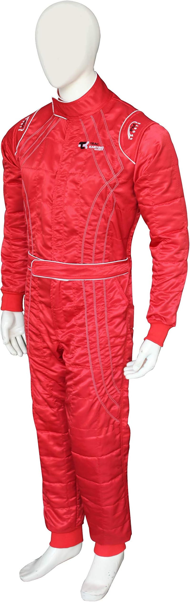 PM Sports New Adult Karting/Race/Rally One Piece Suits Cherry Shiny Fabric 2 Layer Karting Suit 4 Brilliant Colors