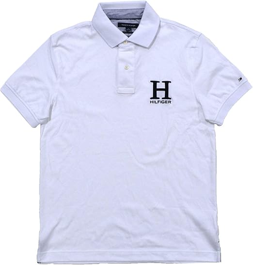 white hilfiger polo