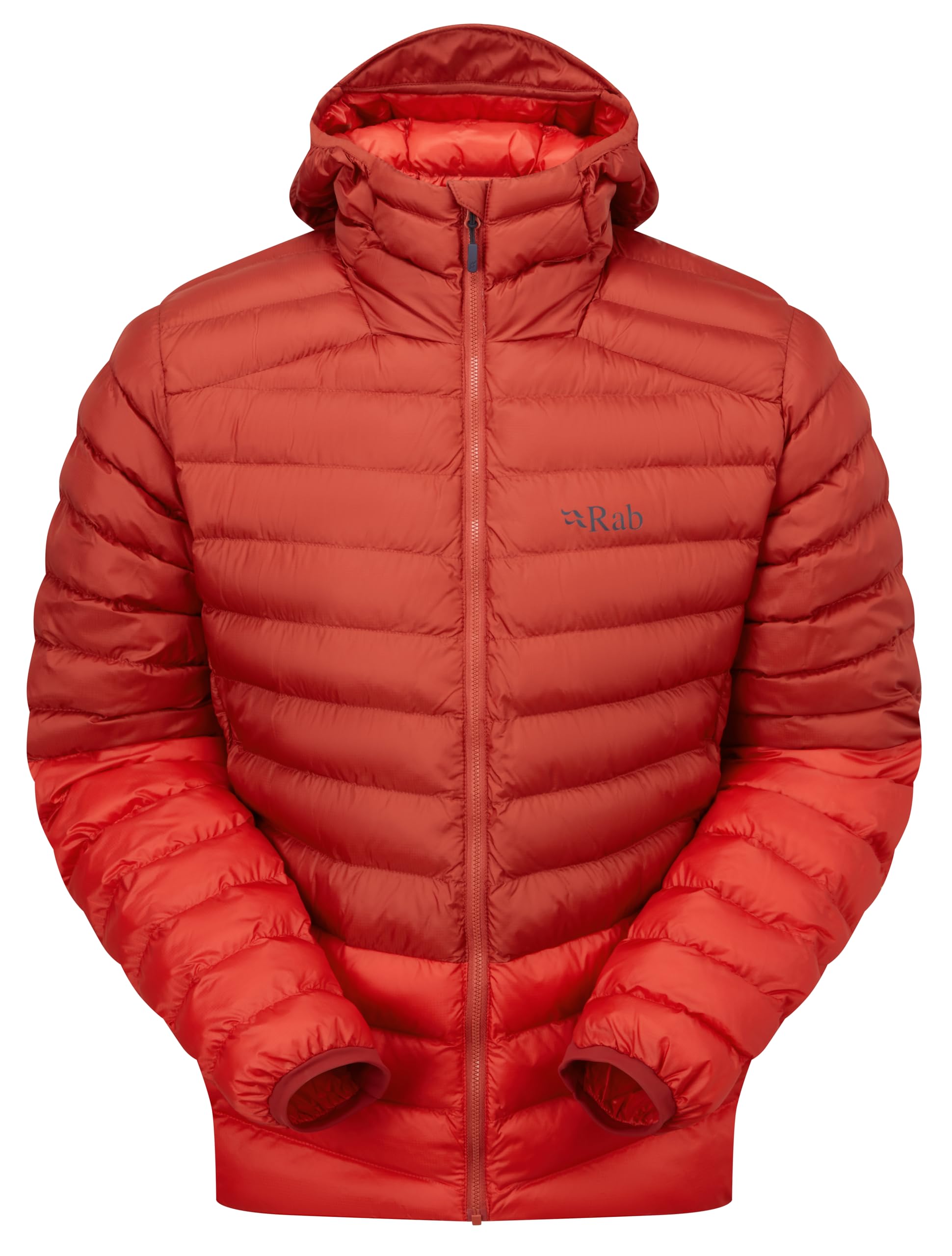 Rab Men's Cirrus Alpine Jacket - Lightweight Insulated Coat for Climbing & Mountaineering - Tuscan Red/Dark Horizon - Large