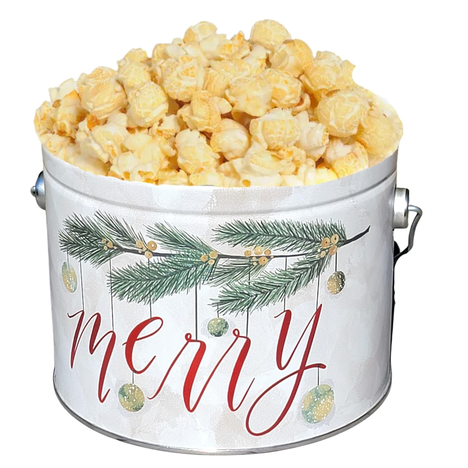 Audrey's Popcorn Tin 1/2 Gallon - Mix Up (Caramel & Cheese) - Large, air-popped popcorn coated in rich, golden caramel made with real butter and brown sugar mixed with Cheese Popcorn covered in a rich, savory blend of cheddar cheese. - World's Best Gourmet Popcorn - Gluten Free - Peanut Free - Large Popcorn Kernels