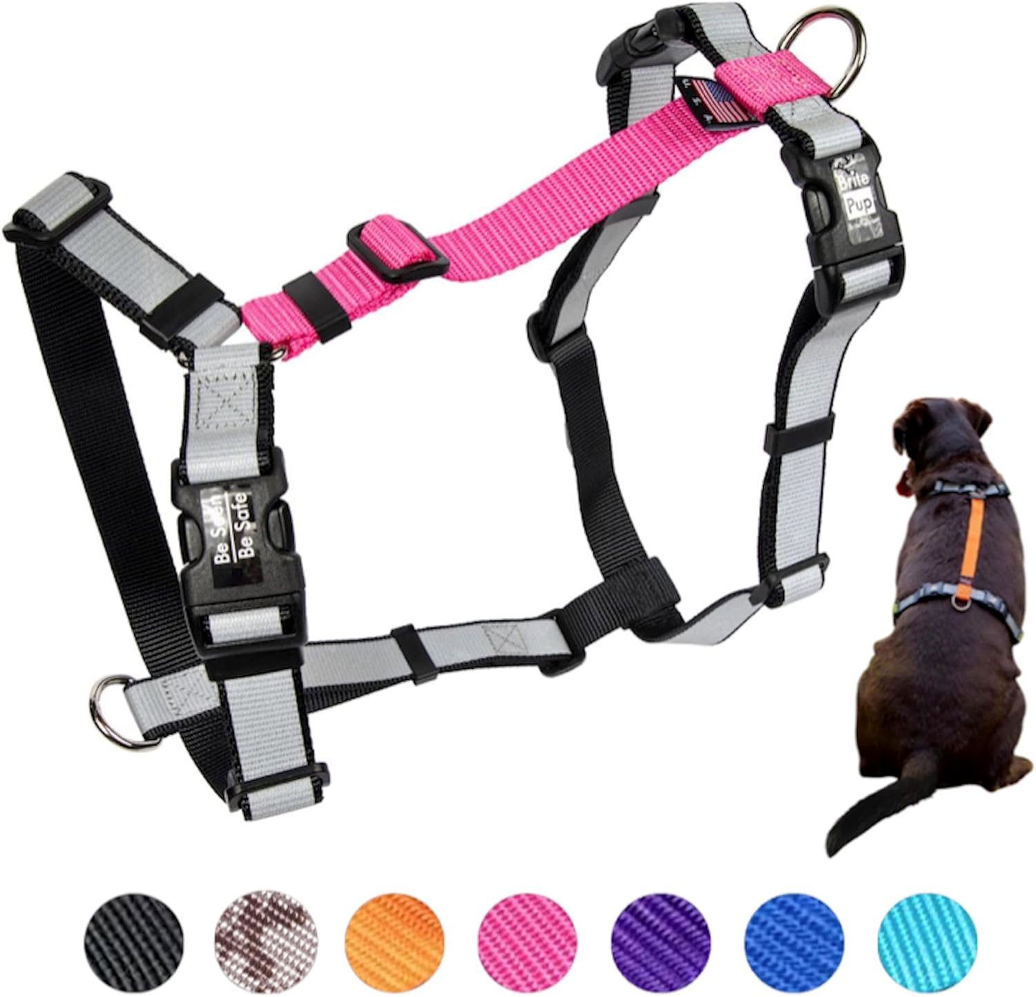 Brite Pup Dog Harness for Large Dogs No Pull Fully