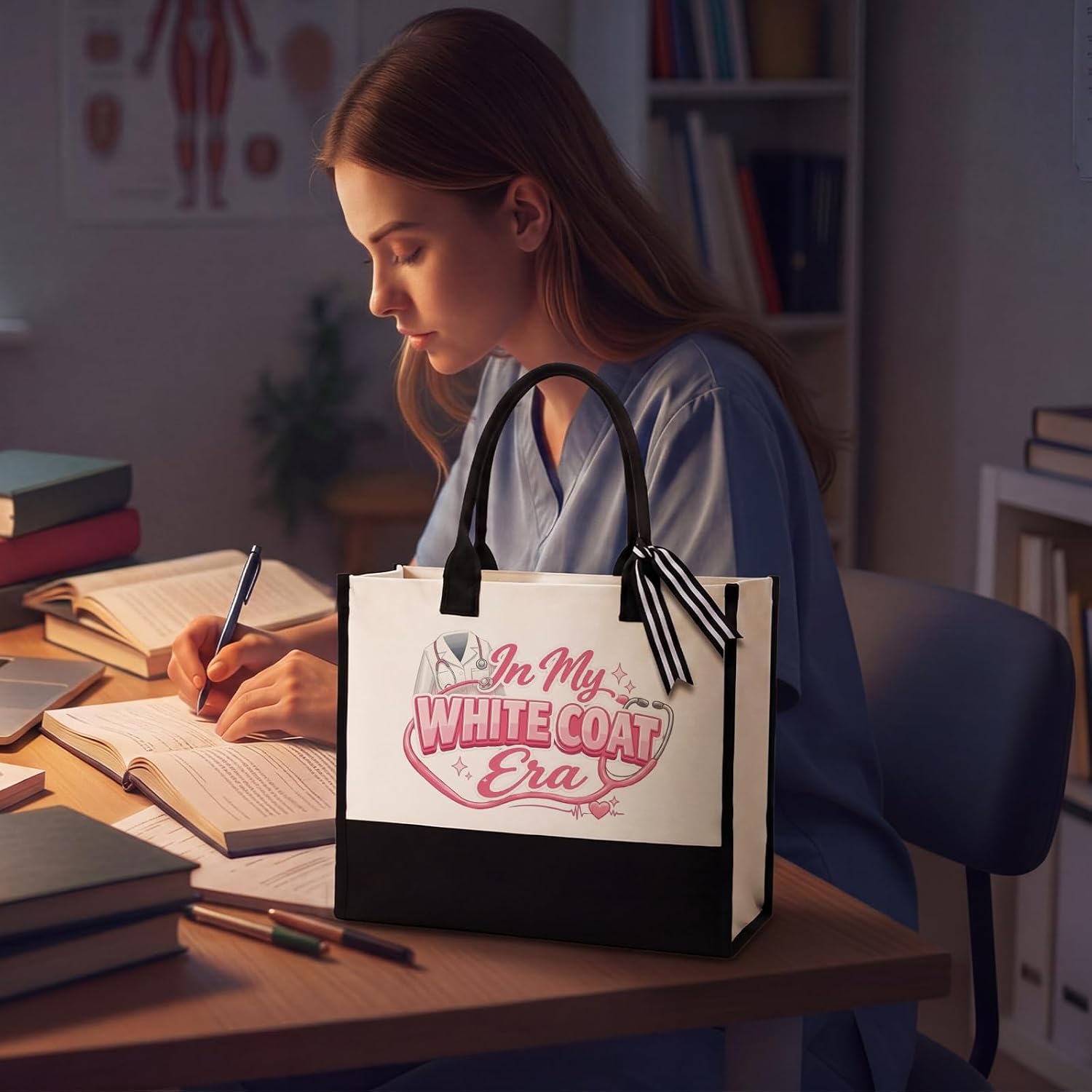 Tudomro White Coat Ceremony Gifts Tote Bag for Doctor