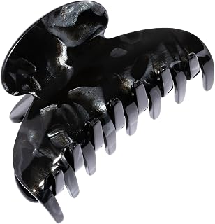 France Luxe Medium Couture Claw Clip, French Classic, Handmade Hair Clips for Women, All Hair Types, Strong Hold With Gentle Grip, Lightweight, Women’s Hair Accessories, Nacro Black