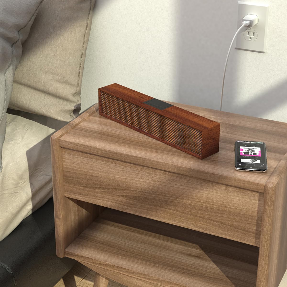 Amazon.co.jp: PCスピーカー, 木製スピーカー Bluetoothスピーカー