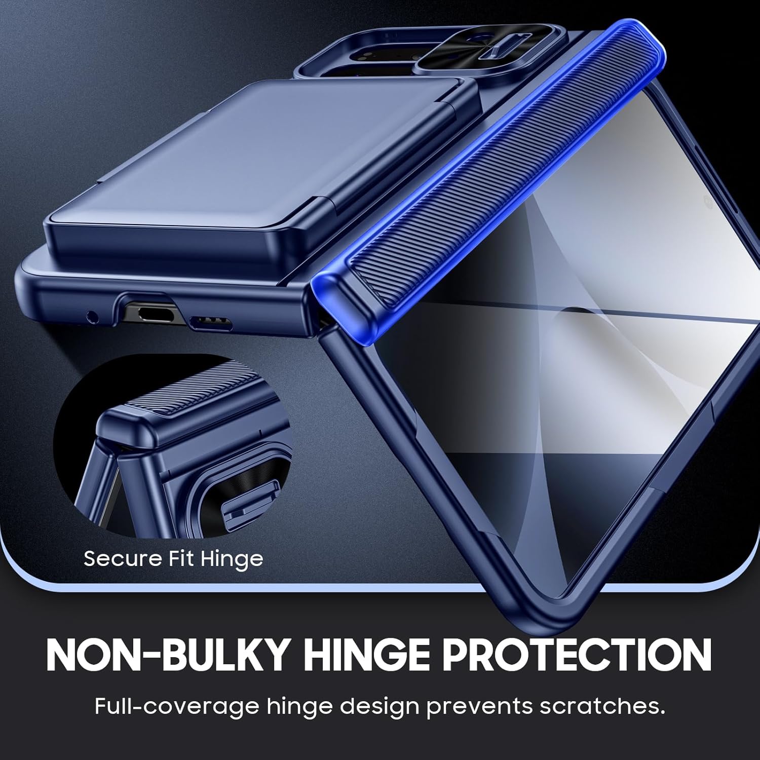 for Google Pixel 10 Pro Fold Case Wallet RFID [Cards Holder][Camera Cover][Kickstand] Full Body Shockproof Silicone Protective Phone Case for Google Pixel 10 Pro Fold (Blue)
