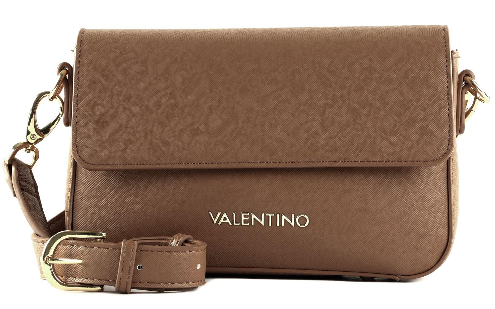 Valentino Zero Re Pattina Flap Bag Cuoio
