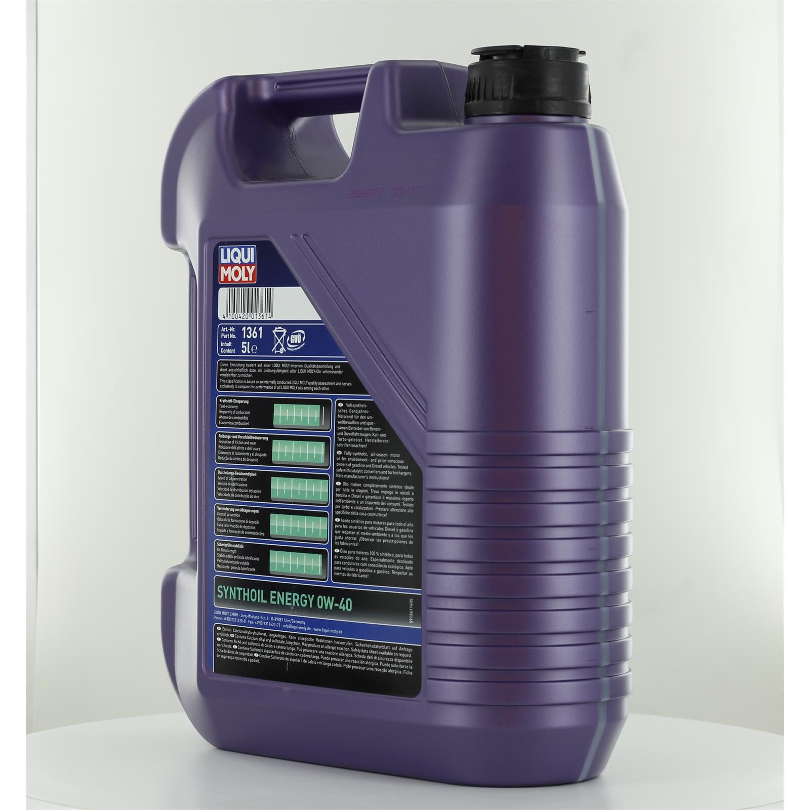 Liqui Moly Synthoil Energy 0W-40 | 5 L | vollsynthetisches Motoröl | Art.-Nr.: 1361