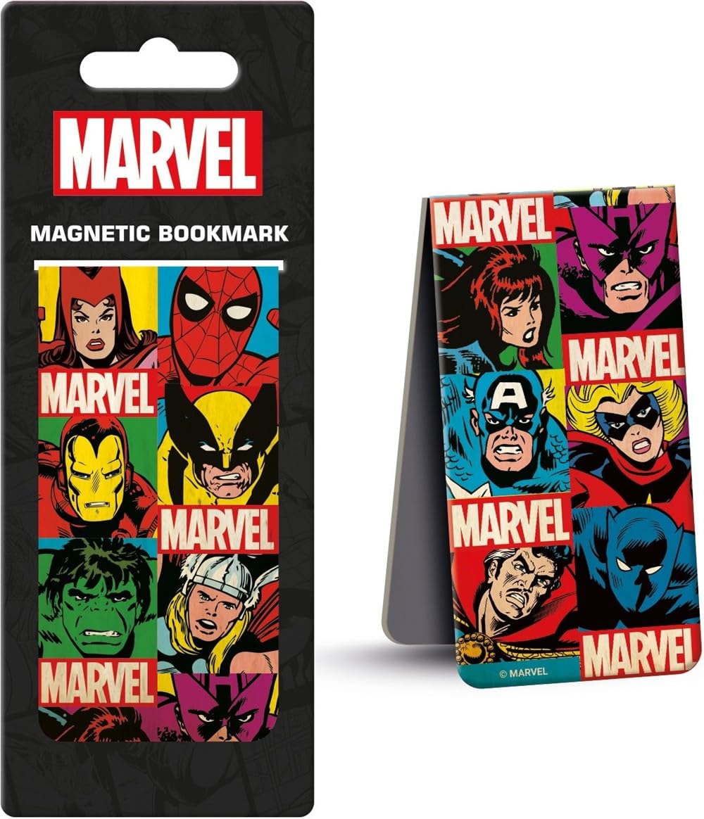 Pyramid Marvel Comics Retro Grid Magnetic Bookmark