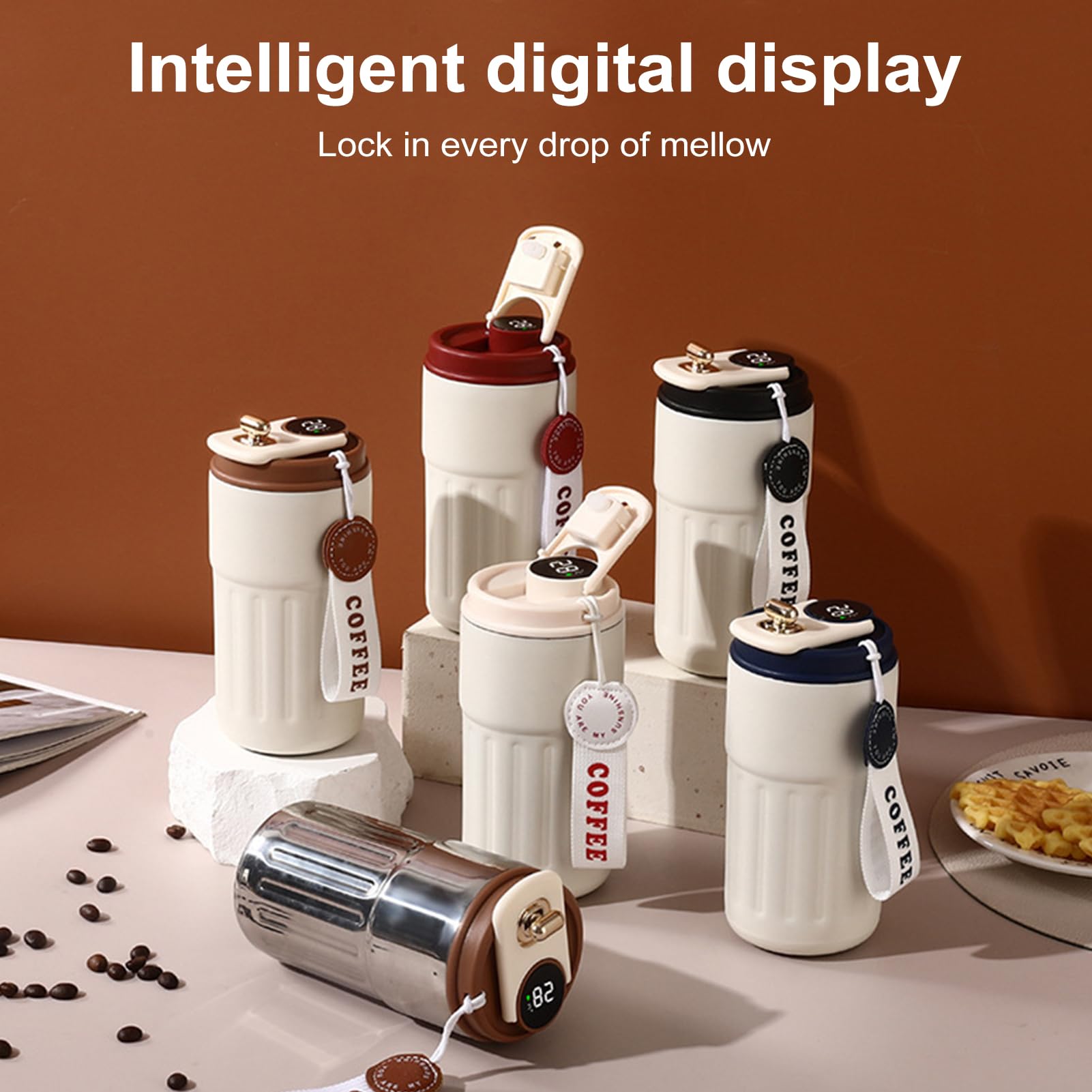 Worparsen Coffee Flask with LED Touch Screen Temperature Display - Image 5