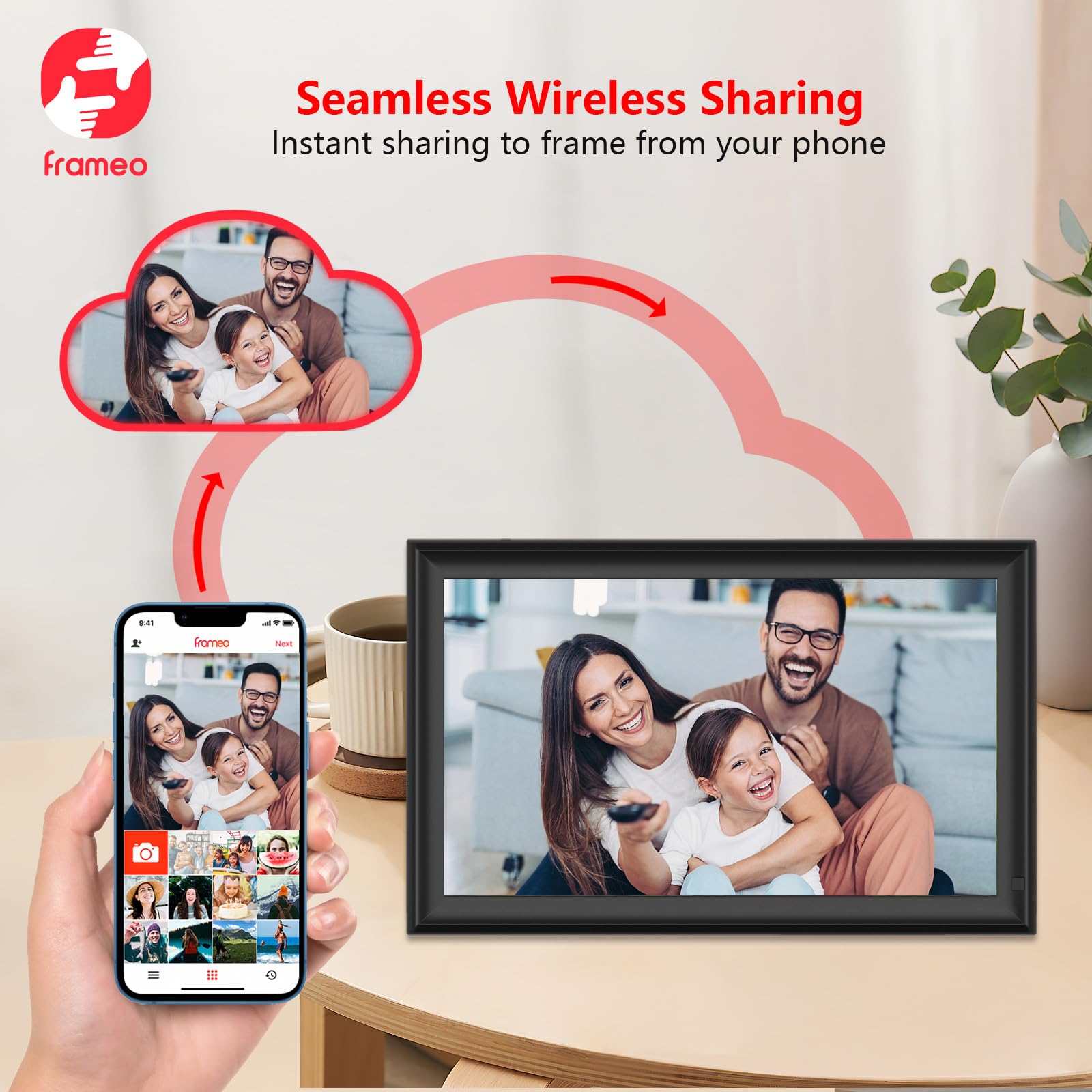 Amazon | 15.6インチ FRAMEO デジタルフォトフレーム 1920x1080 IPS