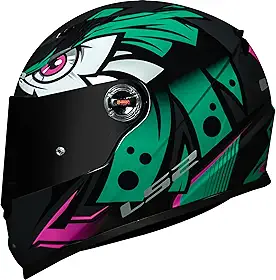 Capacete Ls2 FF358 Tribal Verde Feminino Masculino