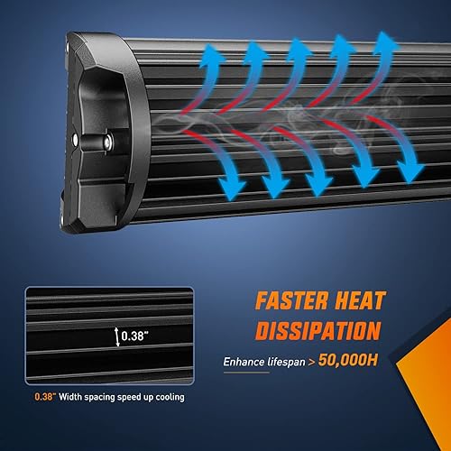 Miniatura 20 de Nilight Spot Flood Combo - Barra LED de 72 W, de 12 pulgadas y 2 focos LED antiniebla de 18 W, 4 pulgadas, con arnés de cables para todoterreno Luz