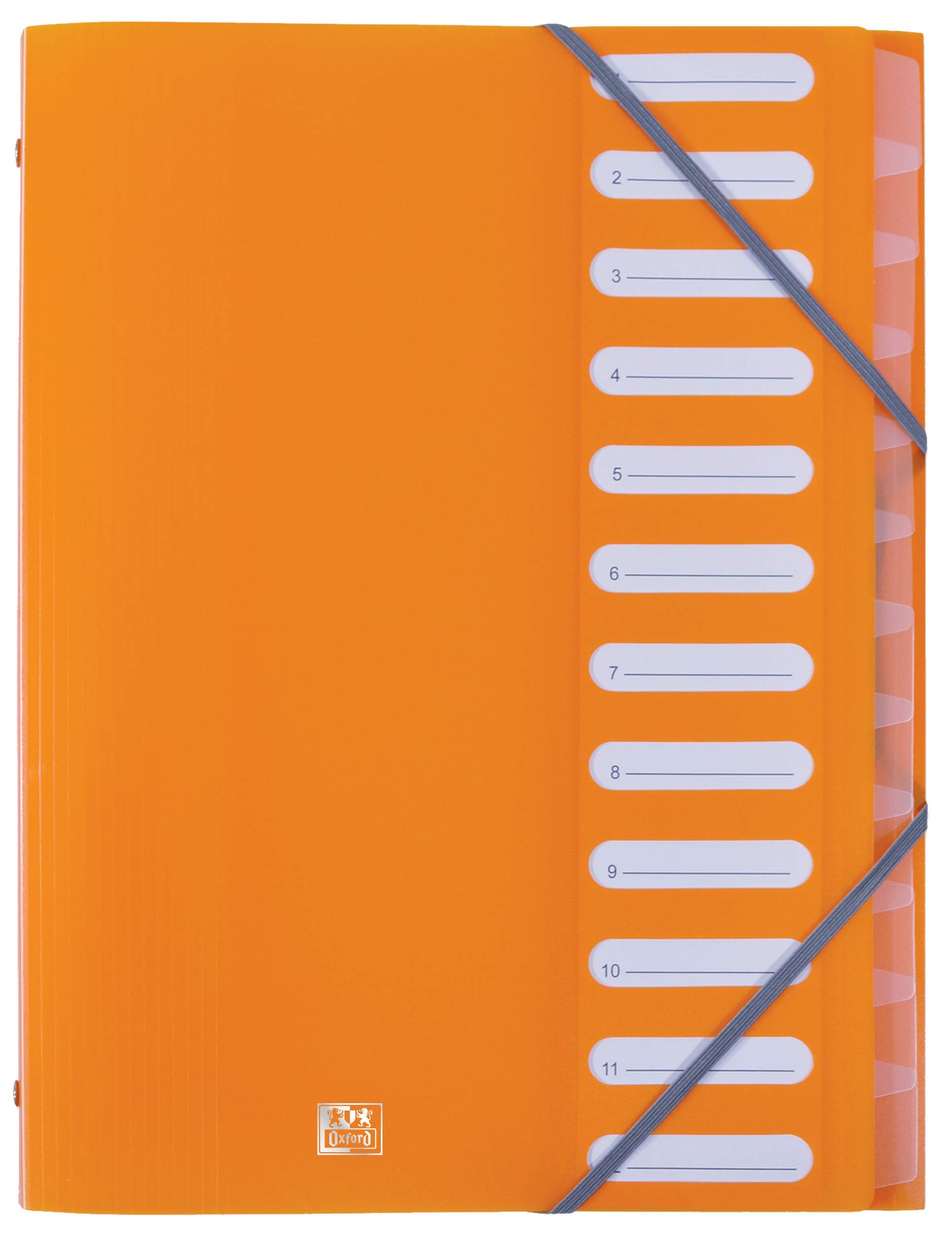 Reglas de Vida Elba 400006531 Escuela Carpeta PP, 12 bolsillos, colores surtidos, 12-pack