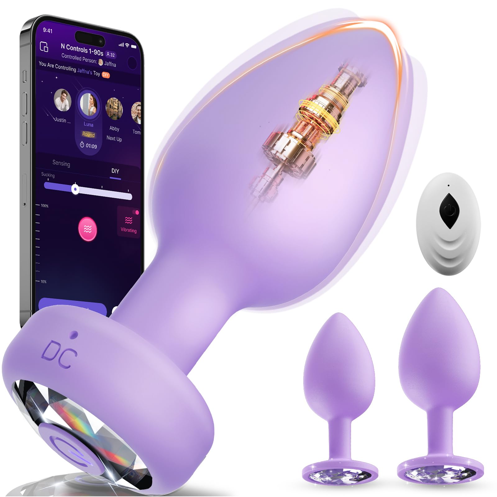 Anal Plug Vibrating Butt Plug Adult Sex Toys 3PCS Silicone Anal Plugs Anal Sex Toys with Remote Control