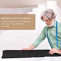 Vista 5 de PEASUG 100% Tela de muselina de algodón, 150 cm X 2 yardas de tela de lino de muselina por metro, telas para drapear de peso medio adecuadas