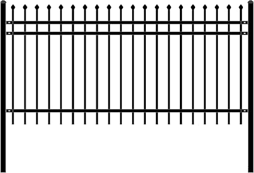 ALEKO Kit de valla de seguridad  Panel de valla de acero para bricolaje  Panel de valla de jardín  Panel de valla antioxidante  Cercado moderno
