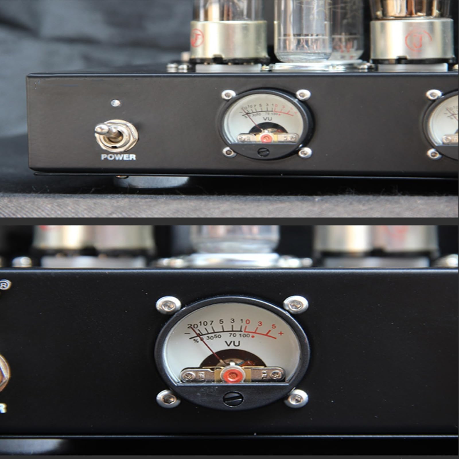 Amplificatore a valvole, amplificatore a valvole HiFi ibrido stereo integrato, amplificatore stereo HiFi, 6,8 WX2 RMS, con copertura antimagnetica del trasformatore, per musica audiofila, home theate