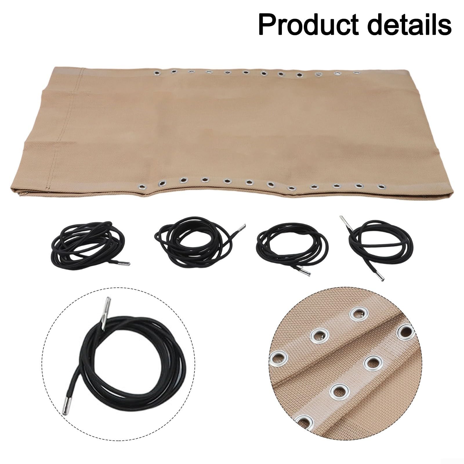 DIY Kit de réparation pour chaise longue de plage en tissu 160 x 43 cm avec