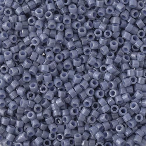 Miniatura 3 de Miyuki Delica - Juego de cuentas para semillas, tamaño 110, color morado opaco, colección DB265, DB266, DB267-3 tubos de 0.25oz ea