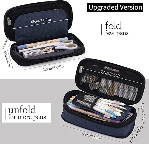 Miniatura 20 de EASTHILL - Estuche grande de lápices, bolígrafos para niñas adolescentes, Verde