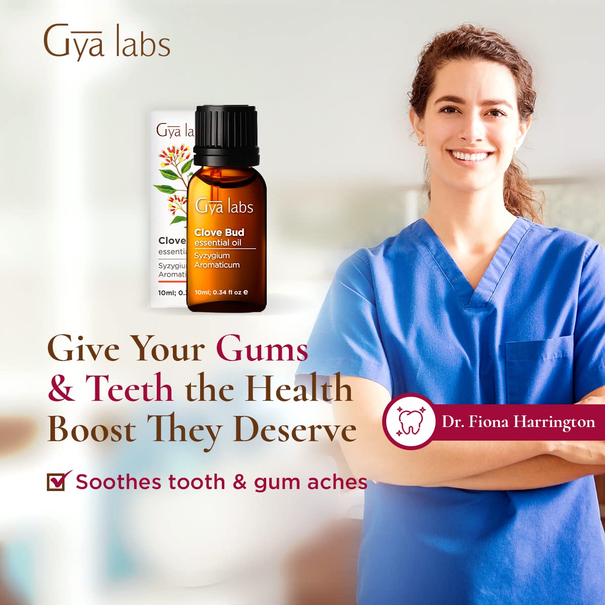 Buy Gya Labs Clove Oil for Tooth Aches Therapeutic Grade Essential Oil for Diffuser 10ml