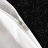 Vista 93 de AILONEN Juego de funda de edredón de rosas rojas tamaño Queen, juego de ropa de cama 3D con rosas rojas aceitadas para niñas, funda de edredón